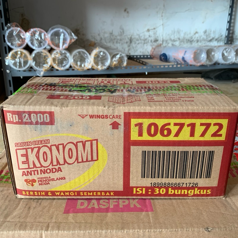 Sabun Colek Ekonomi 2000 Kuning 1 Dus (30pcs)