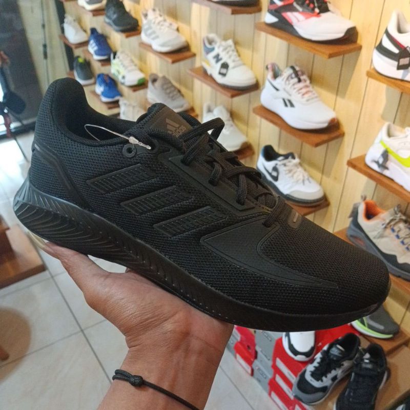 Adidas run Falcon 2.0 full hitam