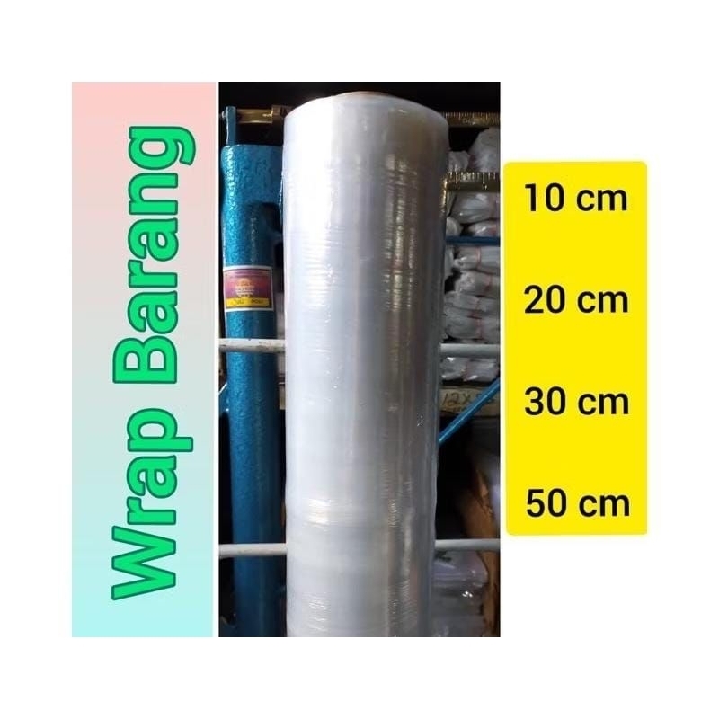 Plastik Wrap Barang 30 cm wrapping stretch strech film wraping koper elektronik lampu rak stretch fi