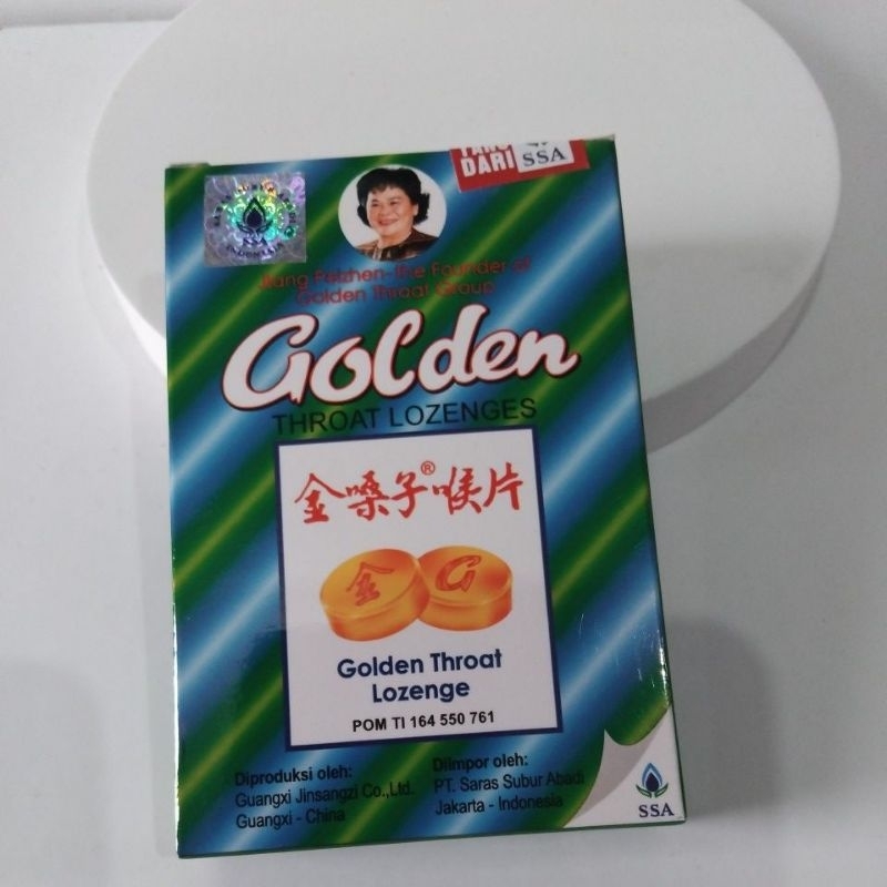 

Golden Throat Lozenges Permen Sakit Tenggorokan Isi -12 Tablet