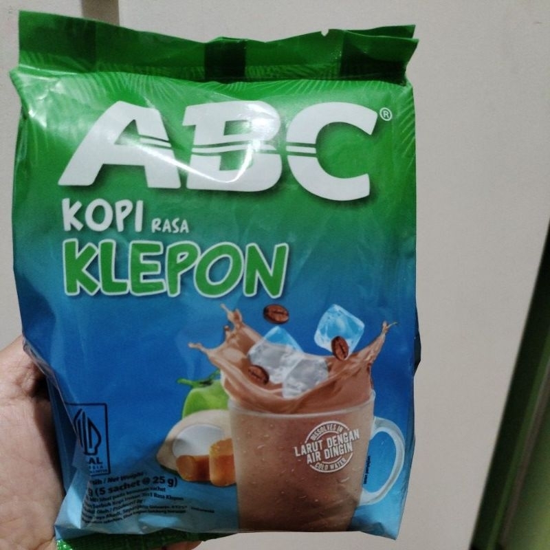 

Abc kopi rasa klepon 5x25gr (isi 5pcs)