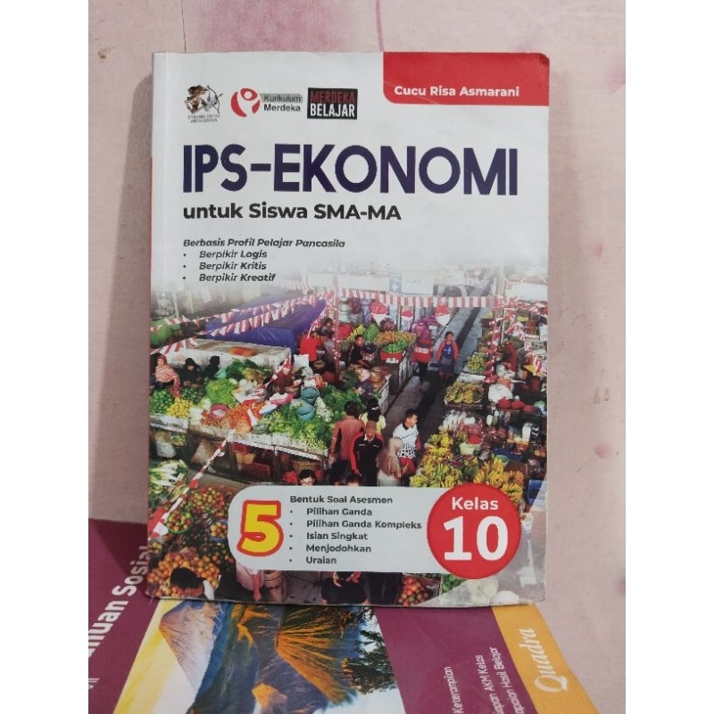 buku ekonomi, geografi kelas 10/X/1 sma ma yrama widya kurikulum merdeka