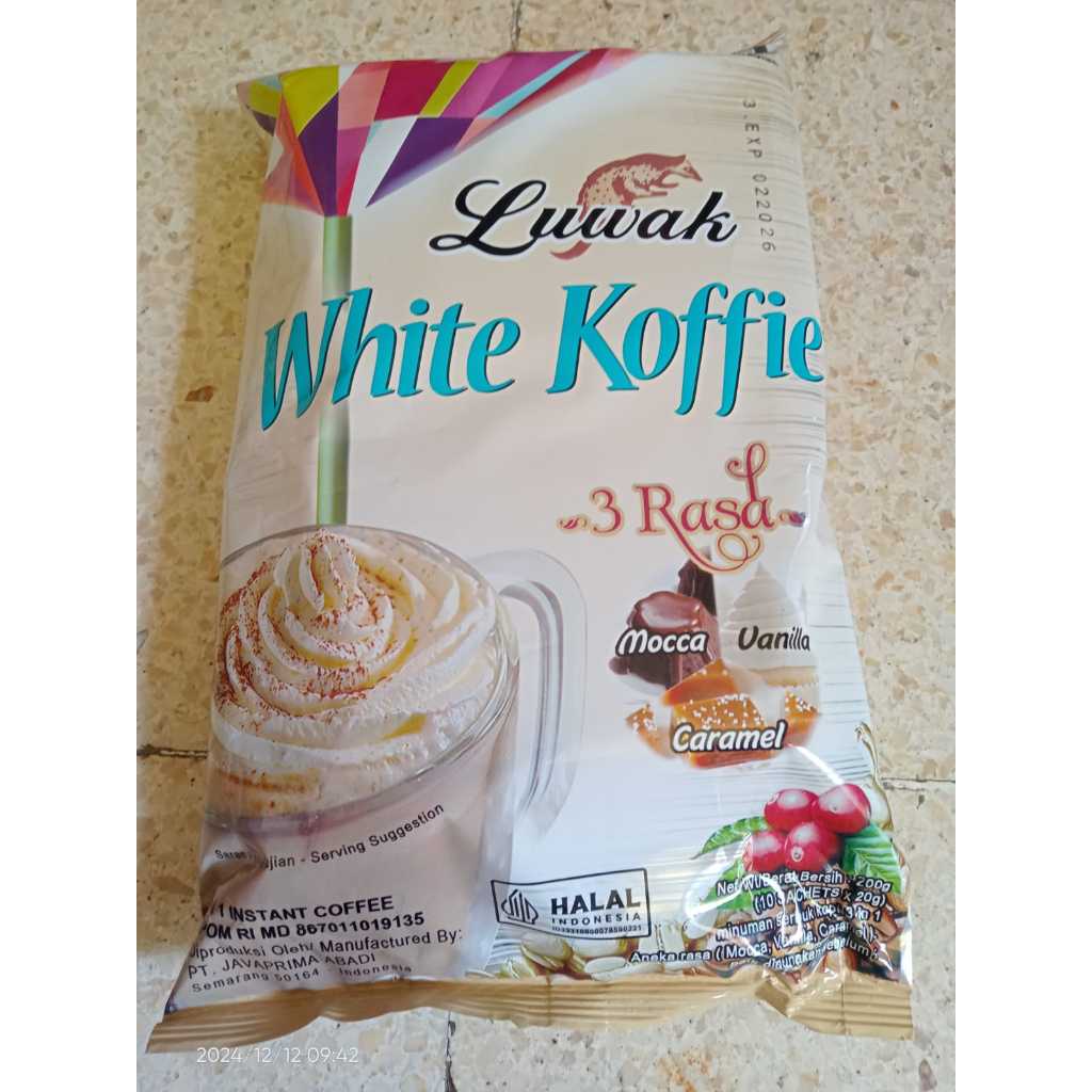 

Luwak White Kopi 3 Rasa 10x20gr