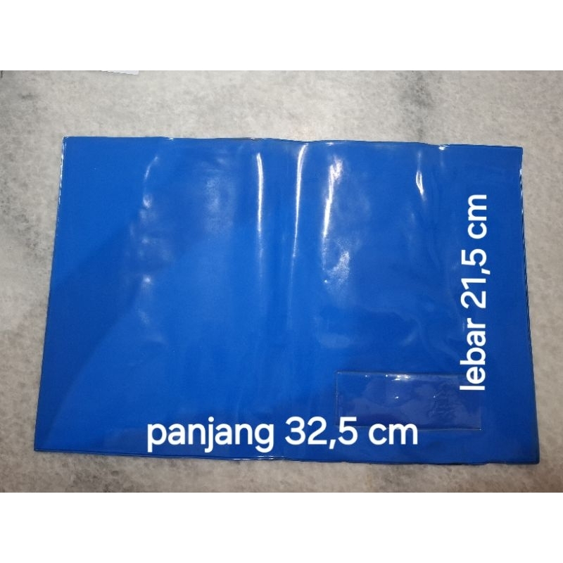 

sampul rapor biru polos / sampul plastik buku