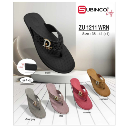 Subinco ZU 1211 WRN Sandal Hitam