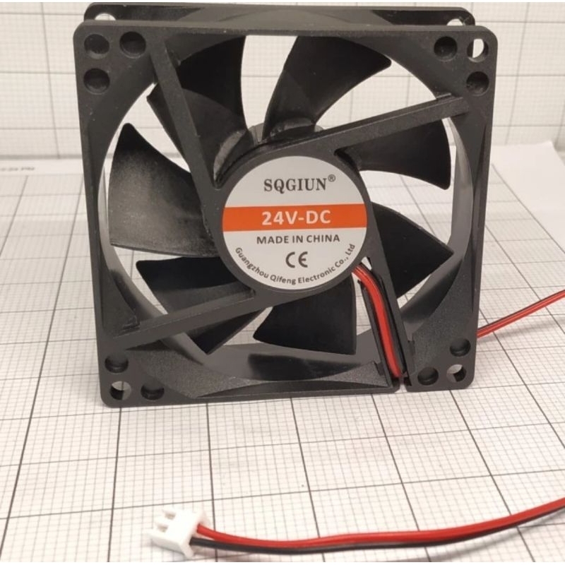 Fan 8x8 / Fan DC 8x8 / Fan 8x8 DC / Fan DC 8 x 8 24V / Kipas DC 8cm