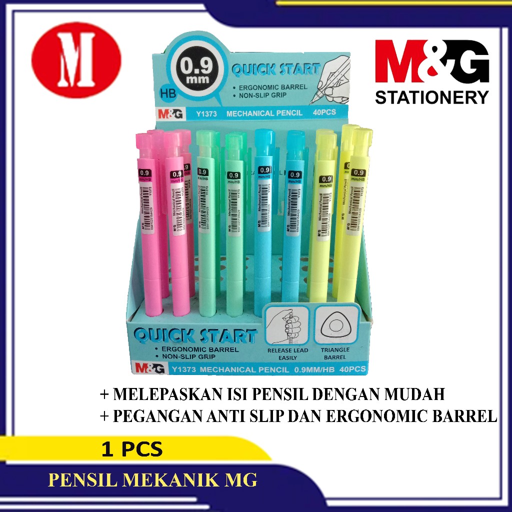 

M&G Pensil Mekanik 0.9mm / Mechanical Pensil 0.9mm
