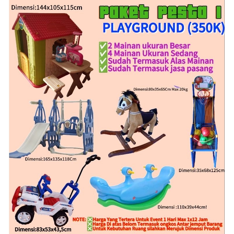 Sewa Playground /Sewa Mainan /Rental Mainan/Sewa Murah