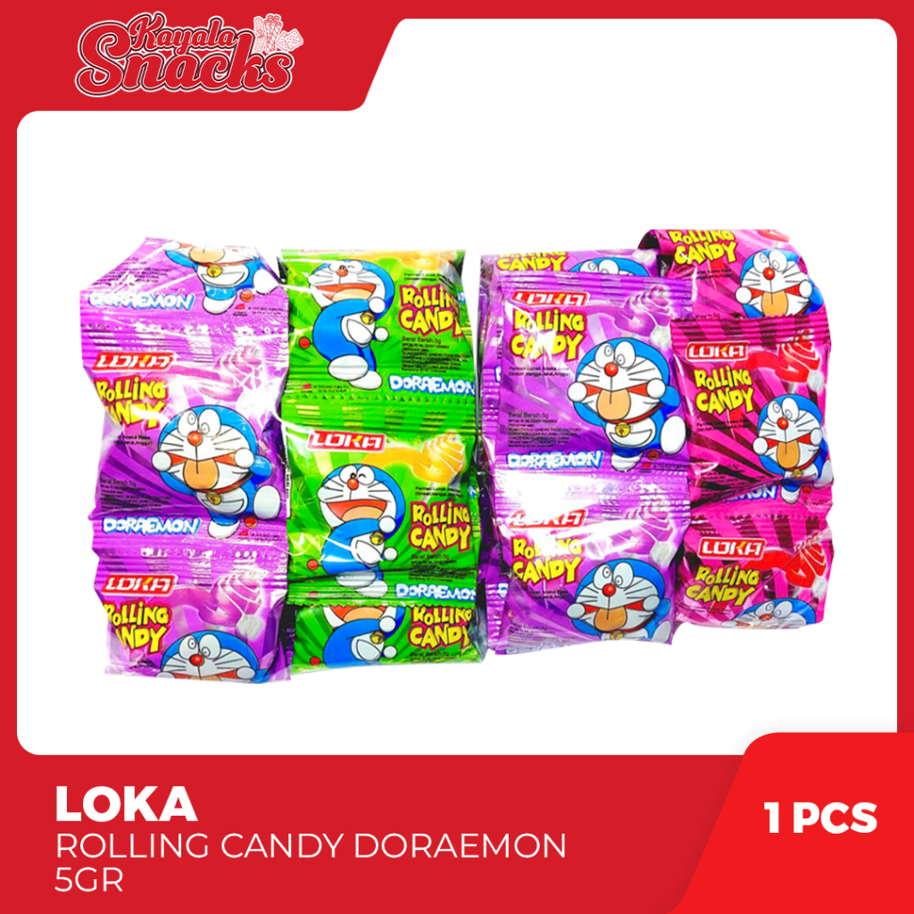 

LOKA Rolling Candy Doraemon 5gr - 1 Pack x 20 Pcs