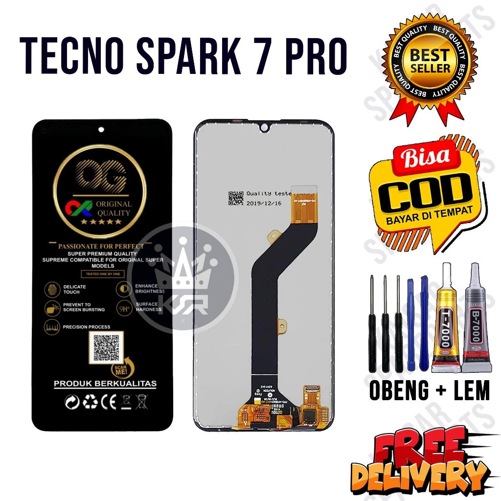 Lcd Touchscreen TECNO SPARK 7 PRO Original OEM Quality Fullset