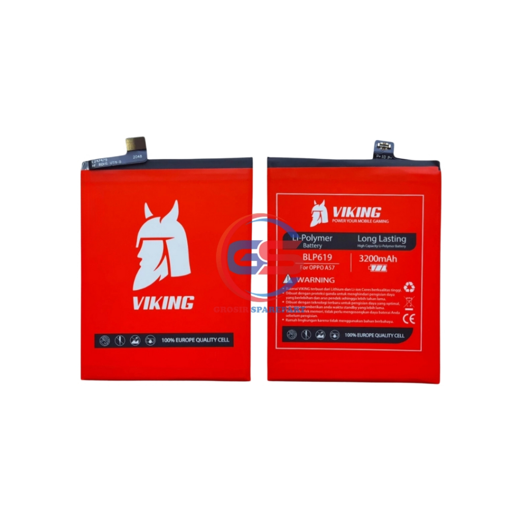 BATERAI / BATTERY / BATRE OPPO A57 / A39 VIKING DOUBLE POWER/BLP619