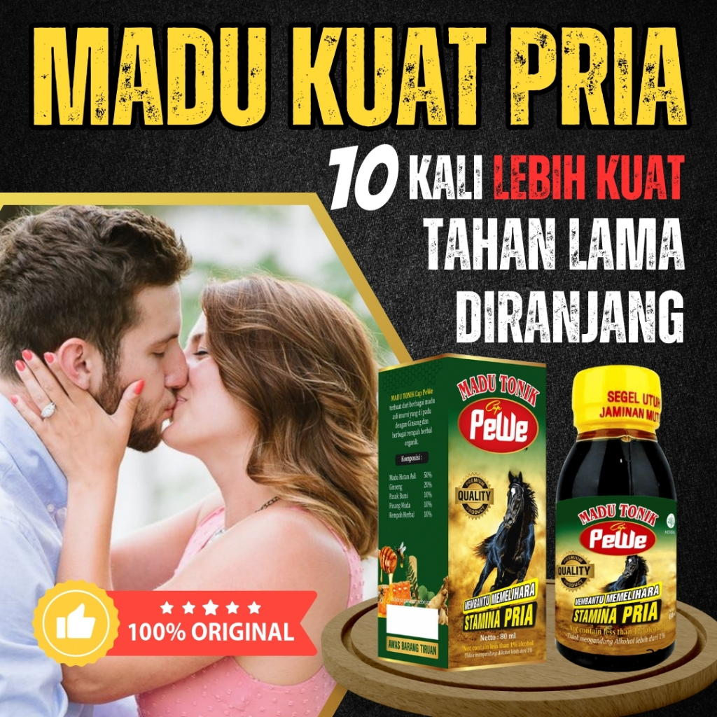 

Madu Tonik Pewe Asli Madukuat Herbal Rahasia Kejantanan Stamina Pria Kuat Tahan Lama Di Ranjang 80ML