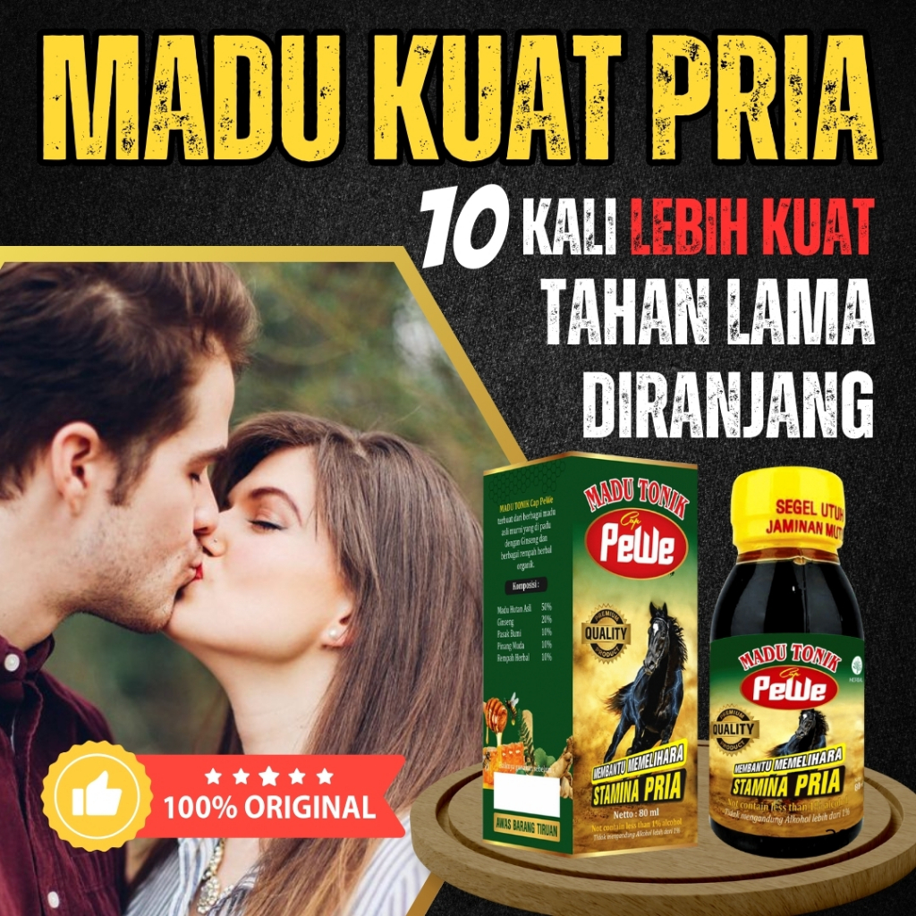 

Madu Tonik Pewe Asli Madukuat Herbal Solusi Stamina Pria Perkasa Kuat Tahan Lama Di Ranjang 80ML