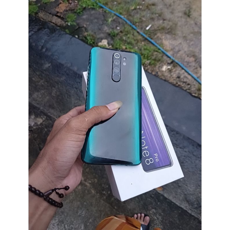 redmi note 8 pro ram 6/64 hp+dus segel