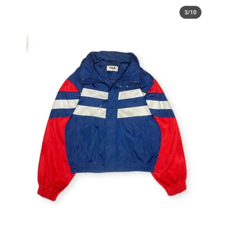 Jaket Windbreaker Fila Colorblock Vintage