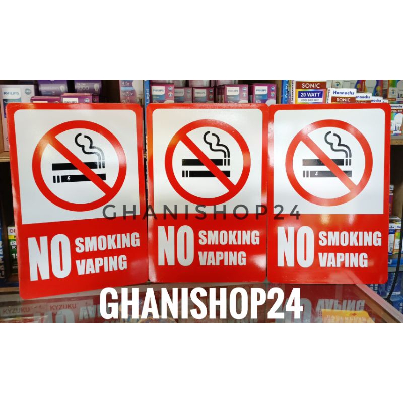 

Plang rambu No Smokiing No Vapiing Plang Rambu Dilarang merokok Plang Dilarang Vapiing Plang Dilarang Vapee Alumunium plat