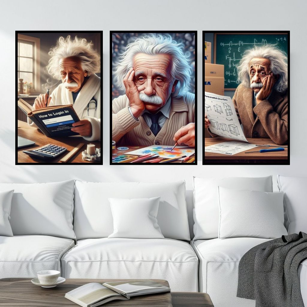 Wall Decor Albert Einstein - Einstein Wall Poster - Dekorasi Modern & Inspiratif