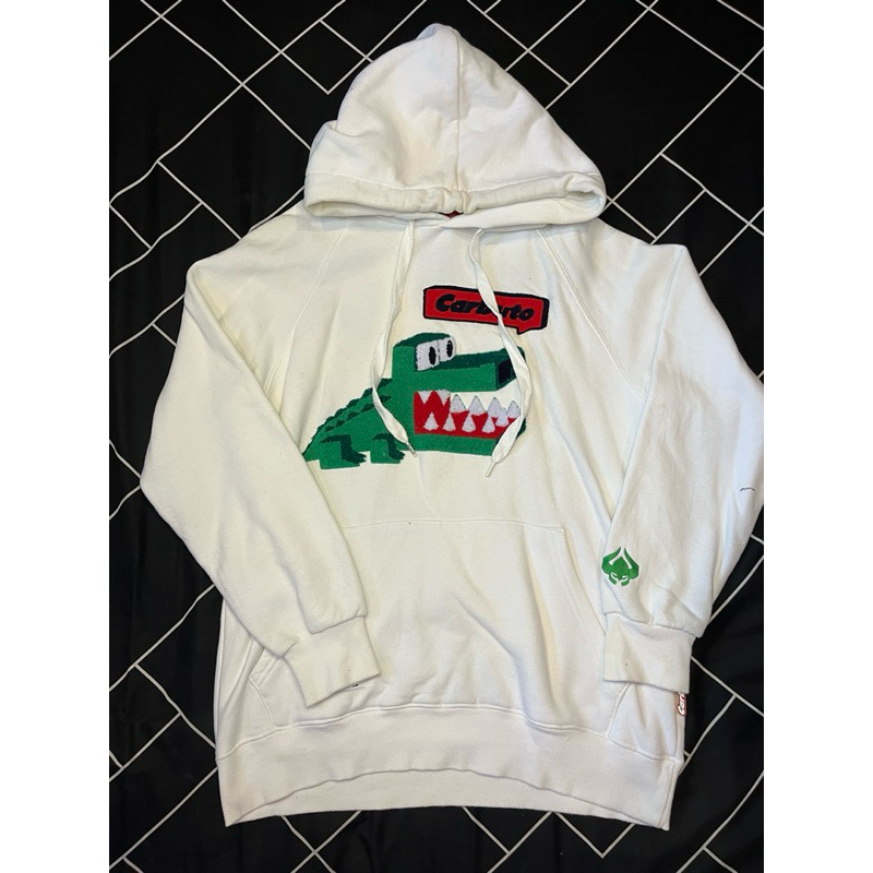 Preloved collection ( HOODIE CARBUTO CROCODILE WHITE LIMITED )
