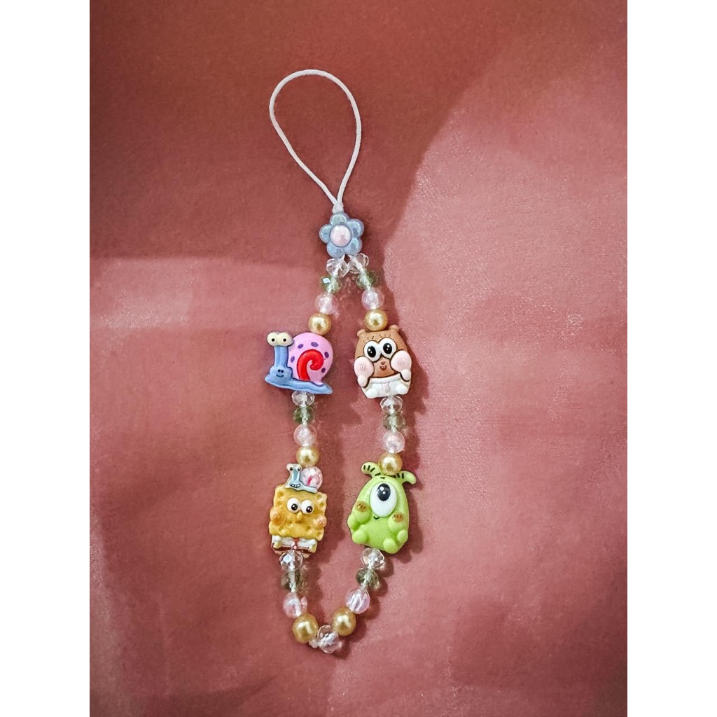 Spongebob Characters Strap Phone - Strap phone spongebob - Strap phone aesthetic - Handmade