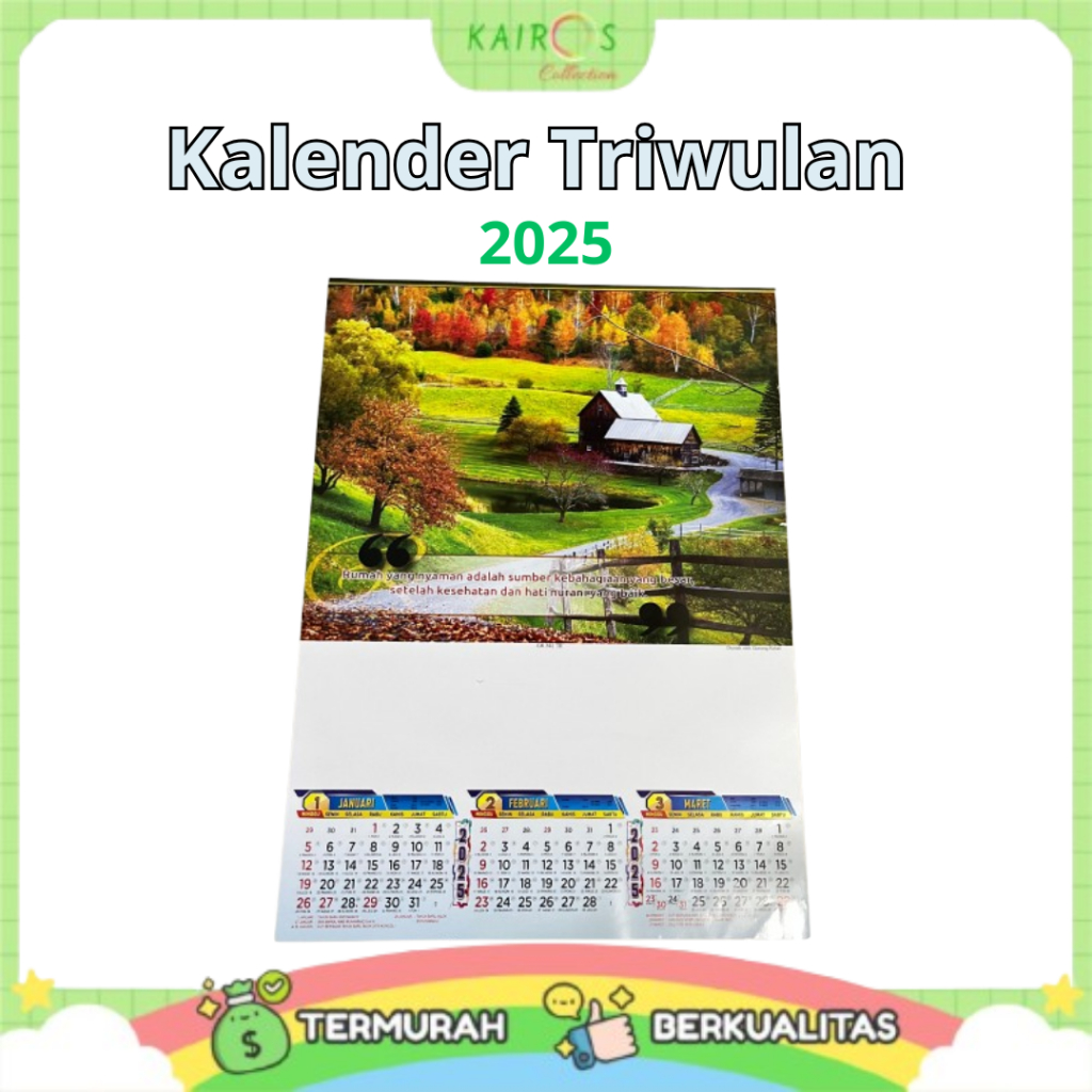 

Kalender Dinding Tahun 2025 Triwulan