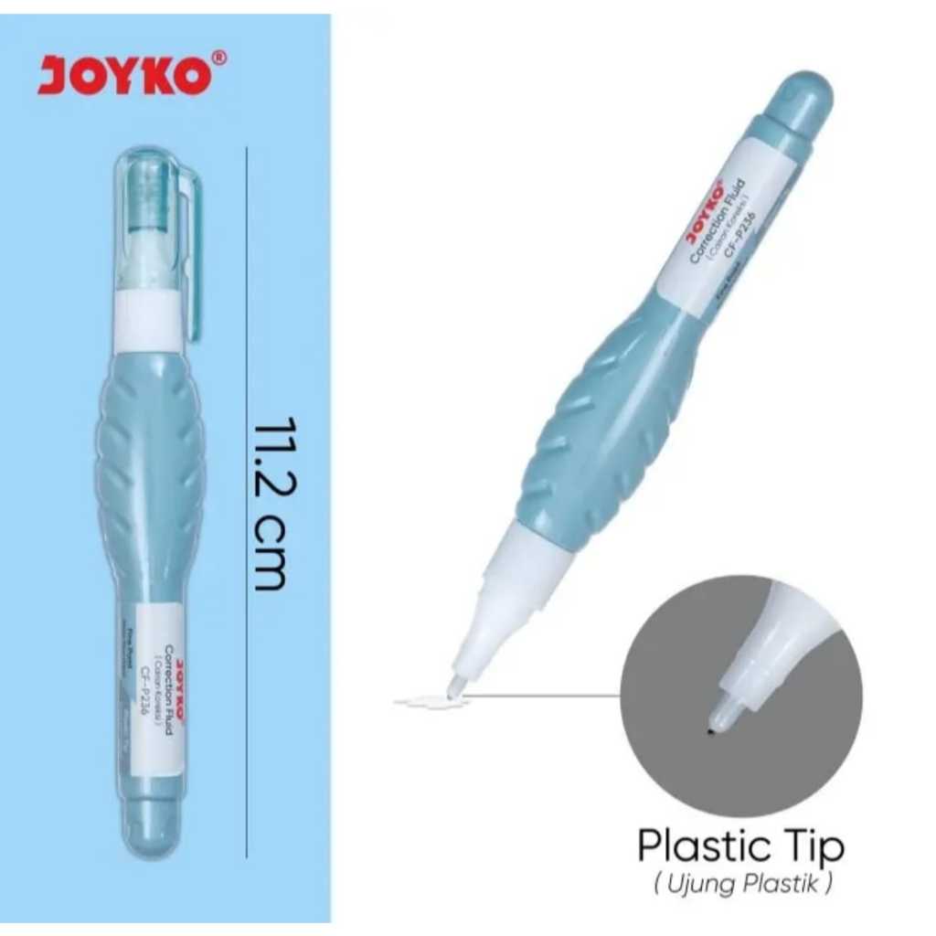 

correction fluid tip ex joyko CF-P236 isi 6 & 12 pcs