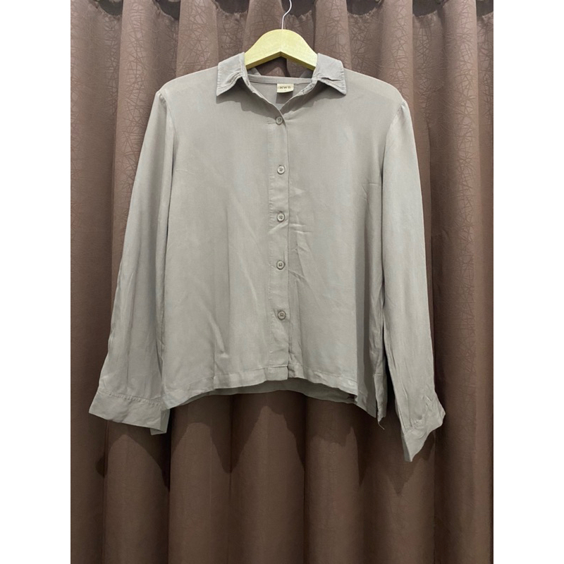 KEMEJA CASUAL ORI HARDWARE WANITA // ATASAN POLOS WANITA // BAJU KEMEJA POLOS WANITA