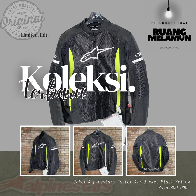 Alpinestars Faster Air Jacket Black Yellow