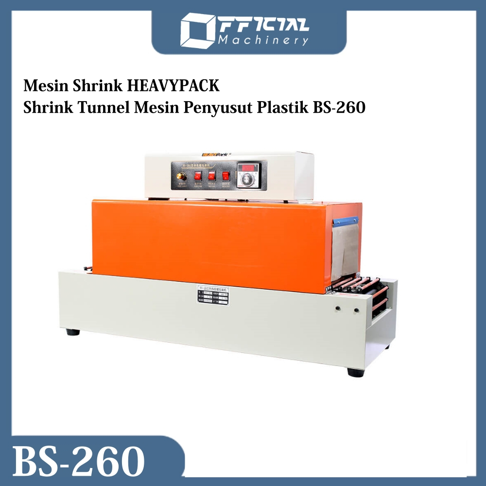 Mesin Shrink HEAVYPACK Shrink Tunnel Mesin Penyusut Plastik BS-260