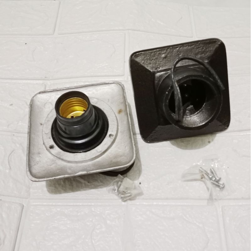 Fitting Lampu jadul taman / Fitting Lampu Hias E27 drat ulir - E27