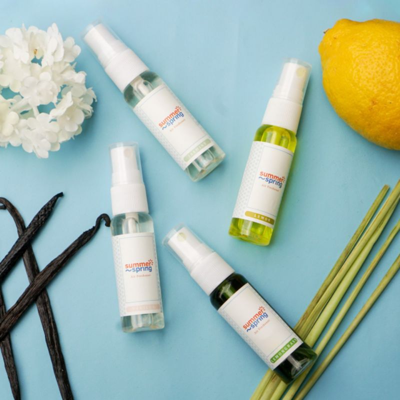 Summer Spring Pengharum Mobil Ruangan Kamar Mandi Lemari Murah Awet Tahan lama Anti mual 30ml