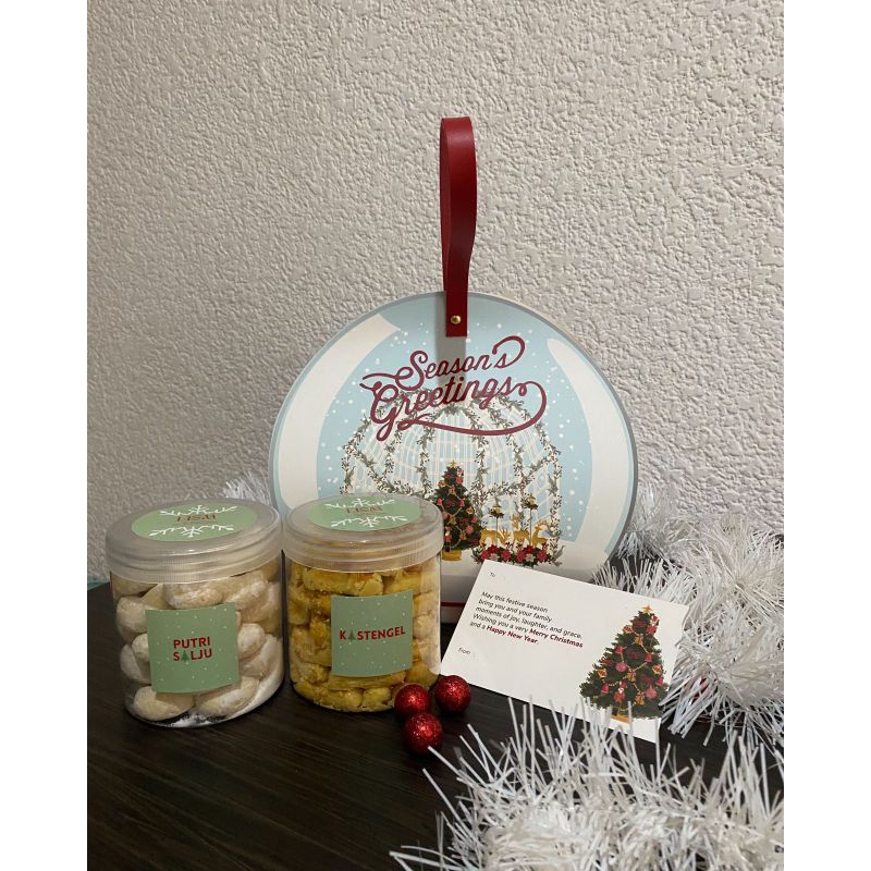 

hampers parcel natal tas cantik model kipas