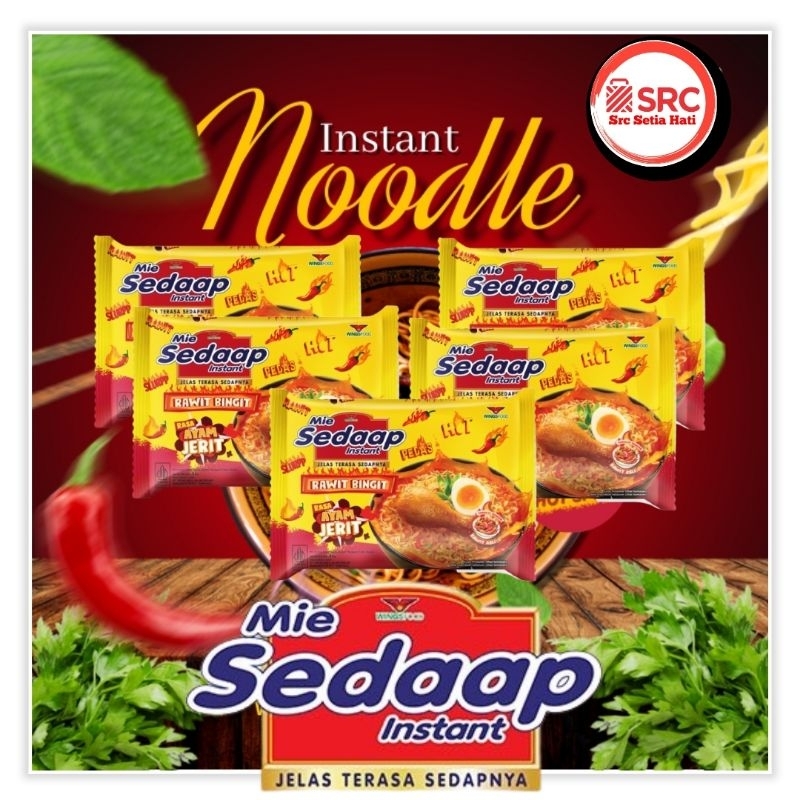 

MIE SEDAAP INSTANT RAWIT BINGIT 77g x 5 BKS / SEDAP RAWIT BINGIT/ SEDAP AYAM JERIT