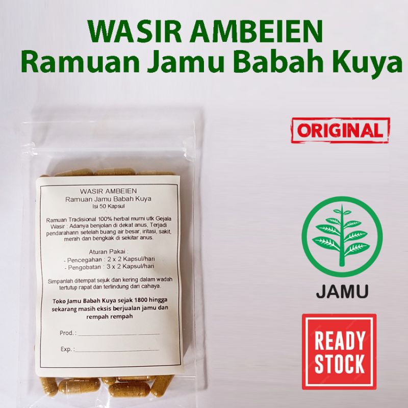 Wasir Ambeien Ramuan Toko Jamu Babah Kuya Original