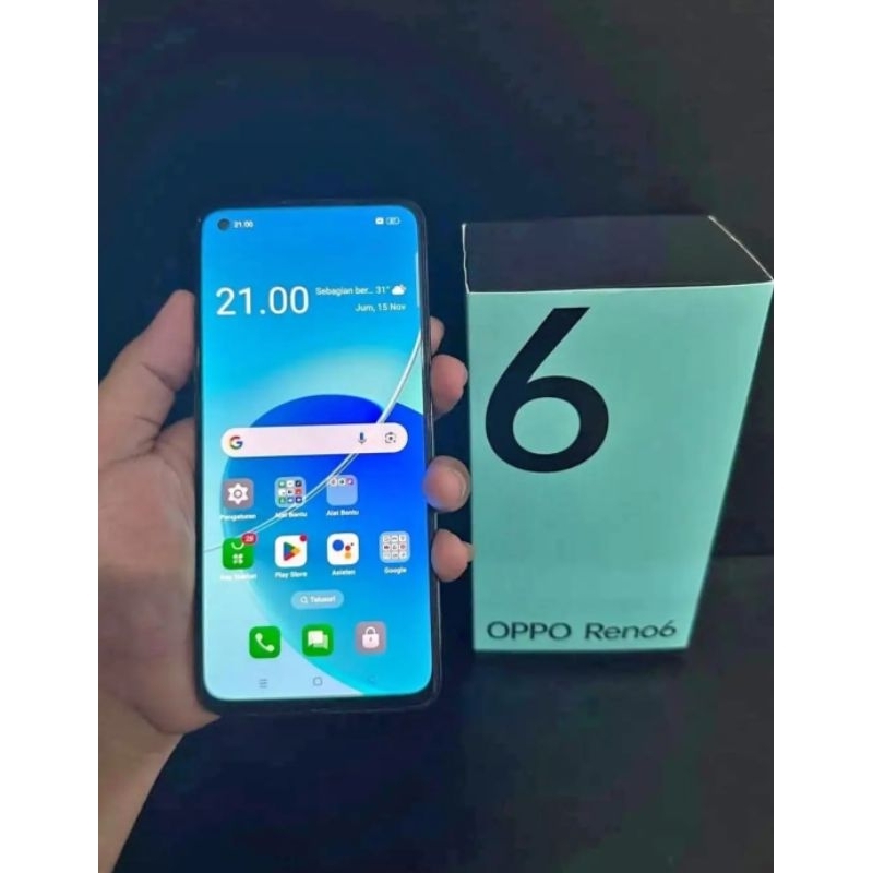 OPPO RENO 6 8/128FULLSET MULUS NO MINUS