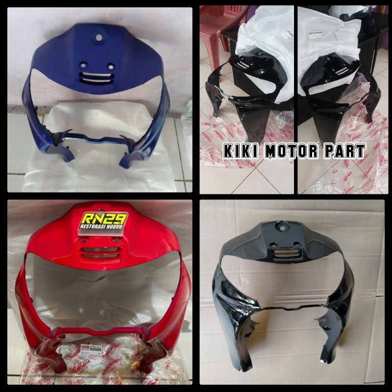 Tameng depan nouvo lele biru, merah, hitam