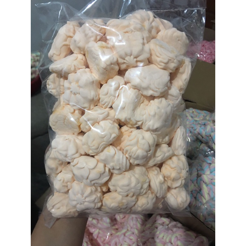 Marshmallow kiloan murah bunga isi selai 1/2kg (500gr)