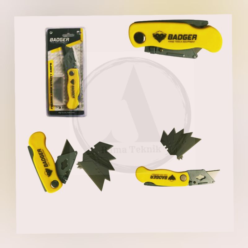 

Cutter / Pisau Kayu Lipat / Cutter Acrilic / Cutter Serbaguna Isi Mata Pisau 5 Folding Utility Knife