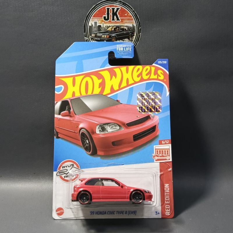 Hot Wheels '99 Honda Civic Type R EK9 Red Edition Factory Sealed 2022