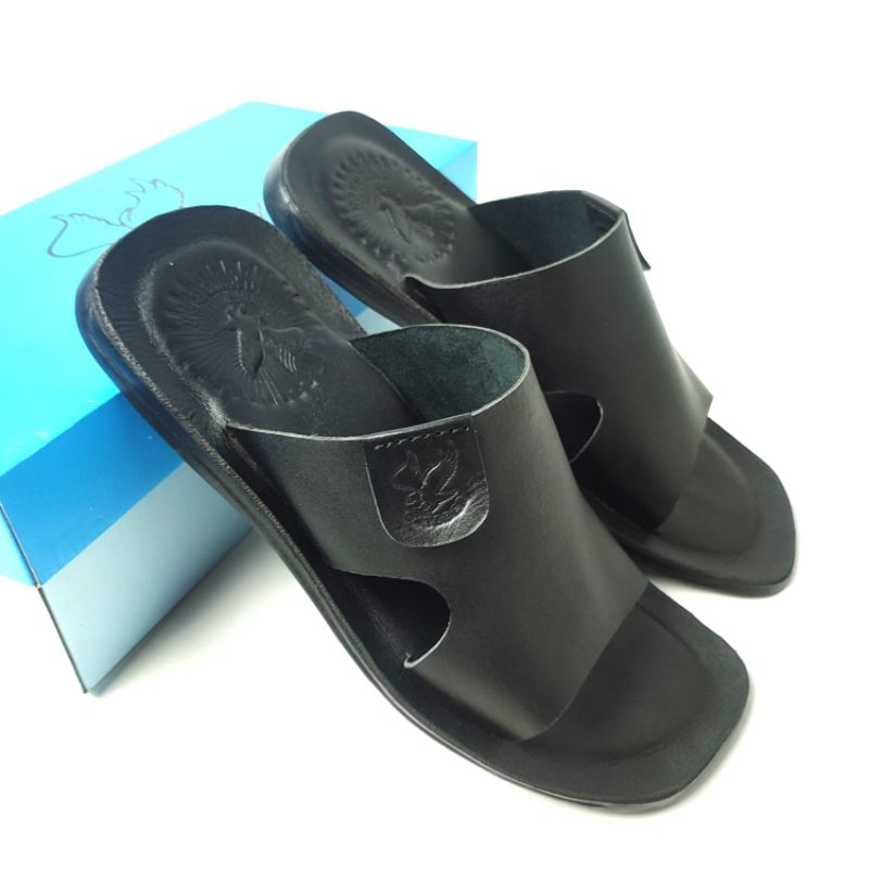 Sandal Kulit Pria Casual Slip On Anti Slip Size 38-45