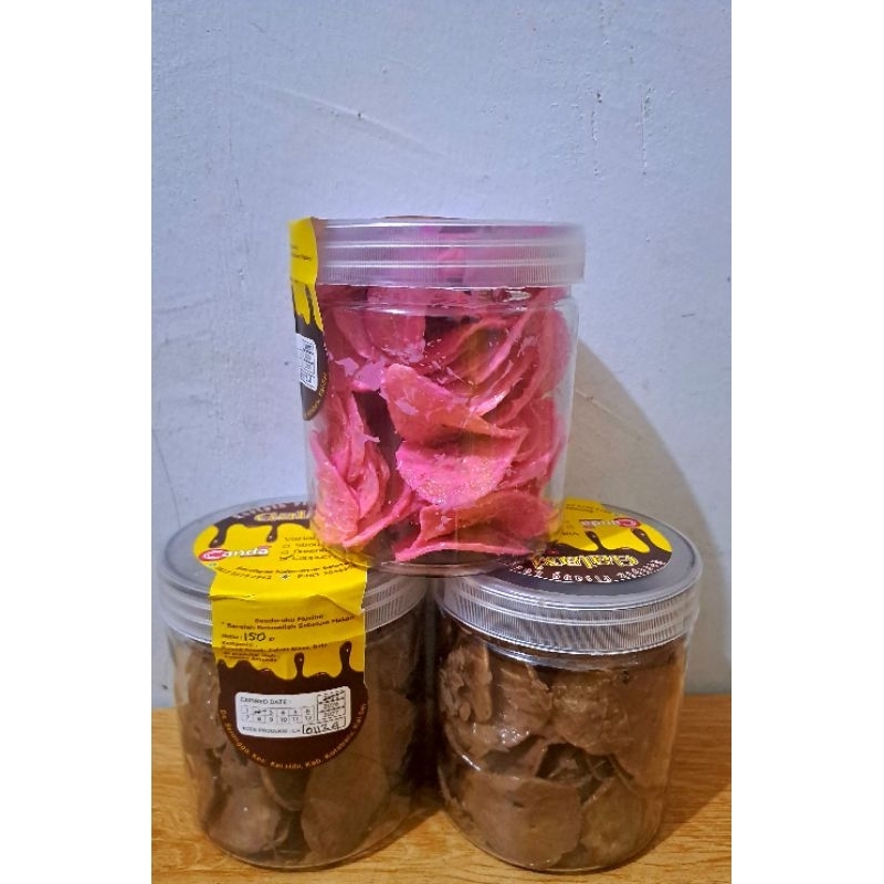 

Keripik pisang lumer galaxi rasa coklat cappucino
