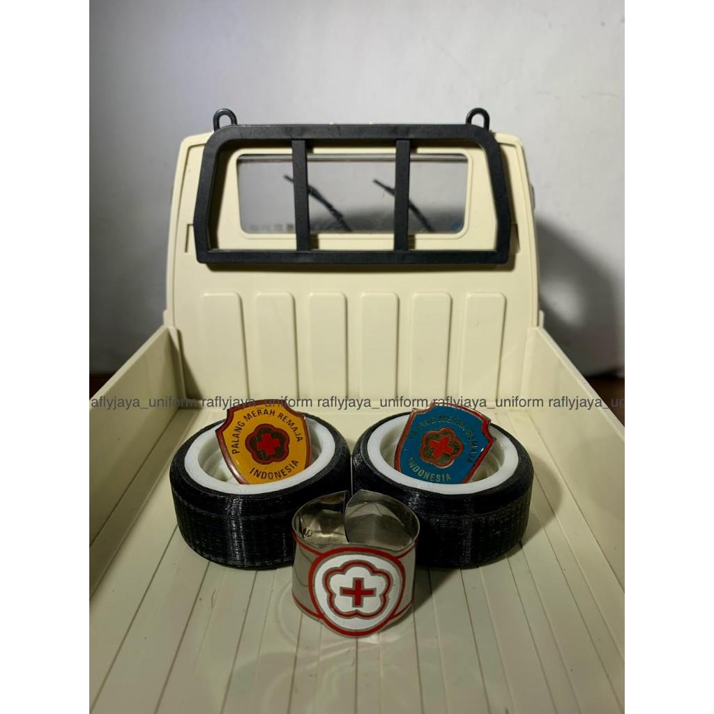 Pin Emblem PMR - Pin Palang Merah Remaja - Perlengkapan PMR - Atribut PMR