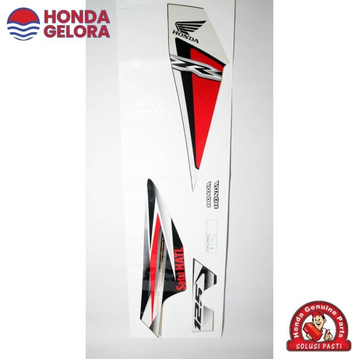 HGP 871X0-KYL-A30ZAL STRIPING KIRI SUPRA X 125 RED - STRIPE BLACK RED L
