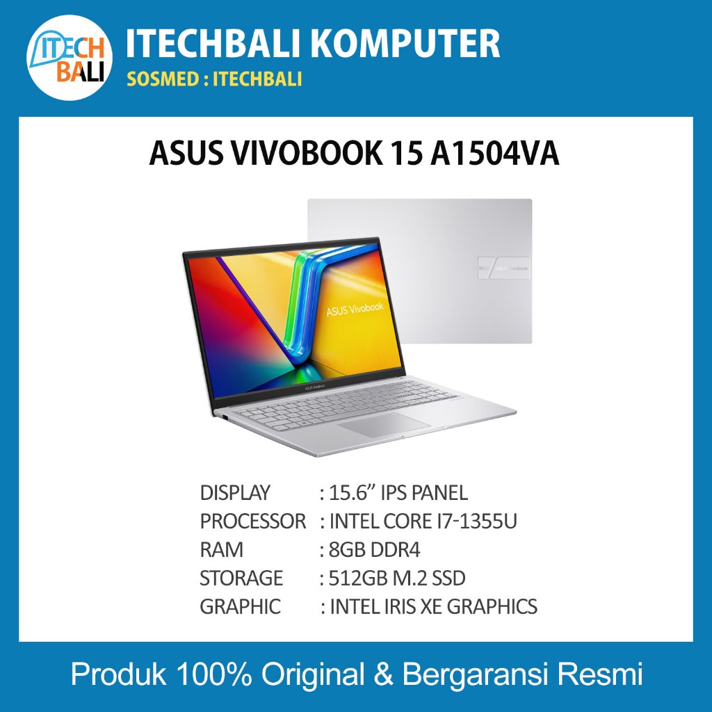 NOTEBOOK ASUS Vivobook 15 A1504VA Garansi Resmi