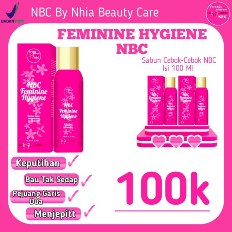 NBC BY NHIA BEAUTY CARE FEMININE HYGIENE SABUN KEWANITAAN SABUN KEPUTIHAN