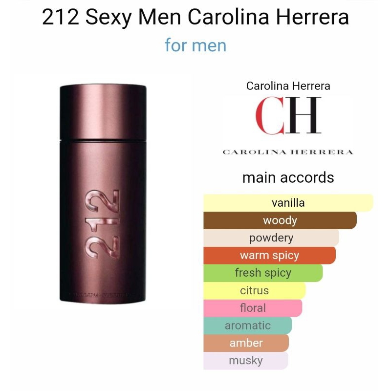 Parfume Refile 212 SEX1 men CH for men [ HQ ] Tahan Lama  By Madiun Bibit Parfume