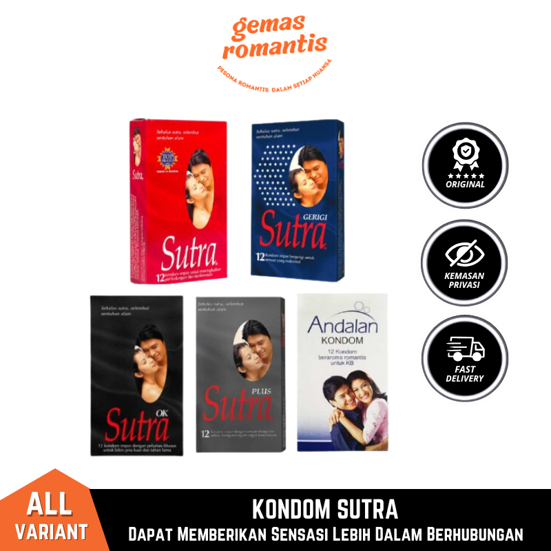 Kondom Sutra Merah isi 24 Sutra Plus Sutra Hitam OK Kondom Andalan  Sutra Gerigi / KONDOM SUTRA 12