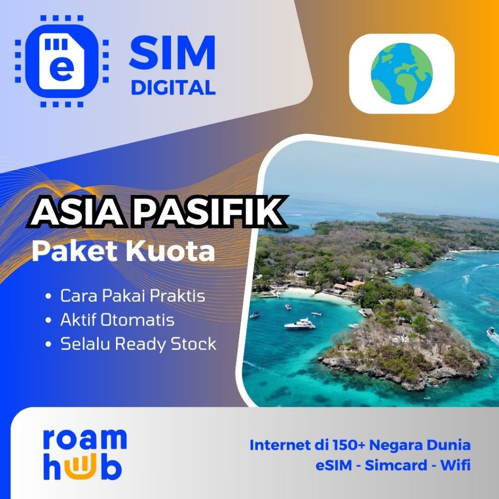 eSIM Roamhub Asia Pasifik Paket Kuota Support TikTok