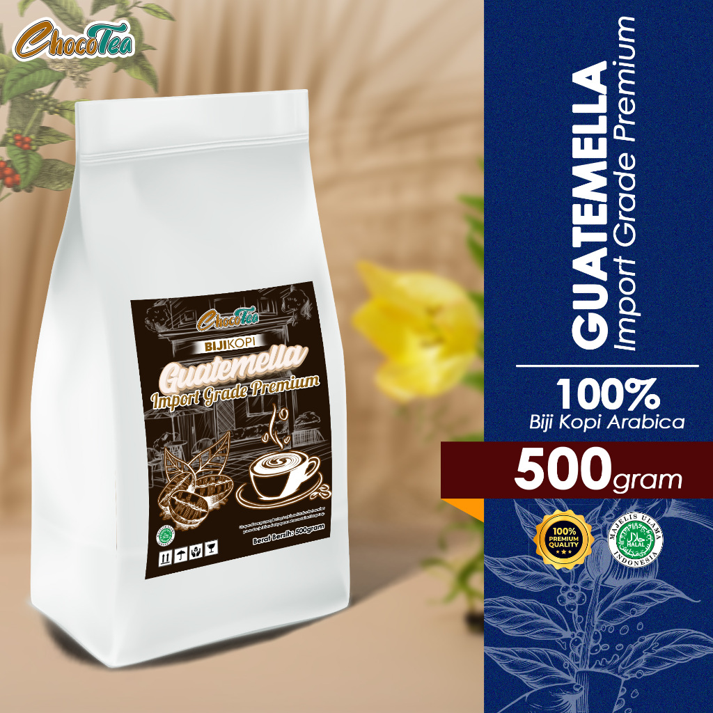

BIJI KOPI GUATEMALA IMPORT PREMIUM 500 GRAM / ARABICA COFFEE / ESPRESSO COFFE / ROASTED COFFE / ARABIKA GUATEMALA