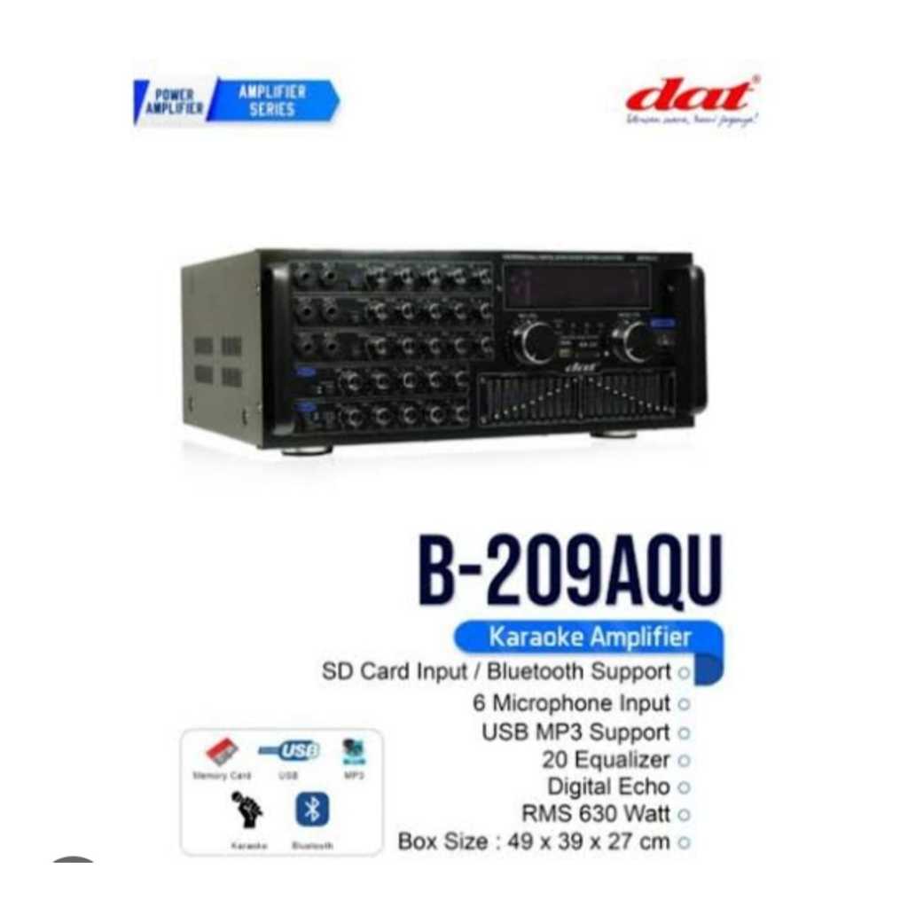 AMPLIFIER DAT  B-209AQU KARAOKE ,USB ,BLUETOOTH