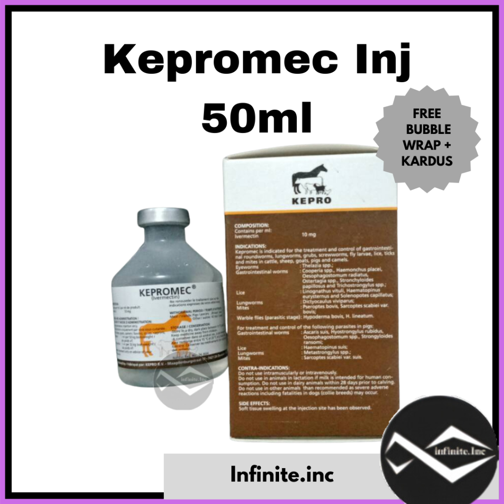 KEPROMEC Inj 50 ml Ampuh seperti Intermectin 50ml